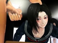 Anime harlot gets cunt toyed