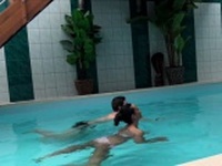 HUNT4K. Sex adventures in private swimming pool